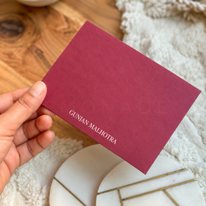 Personalised Gold Foil Notecard & Envelope Set | Hello