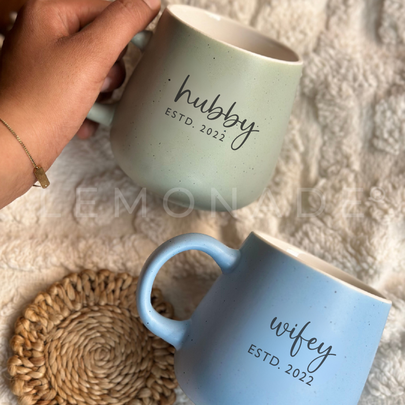 Personalized - Artisan - Couple Mug - Pastel Neu