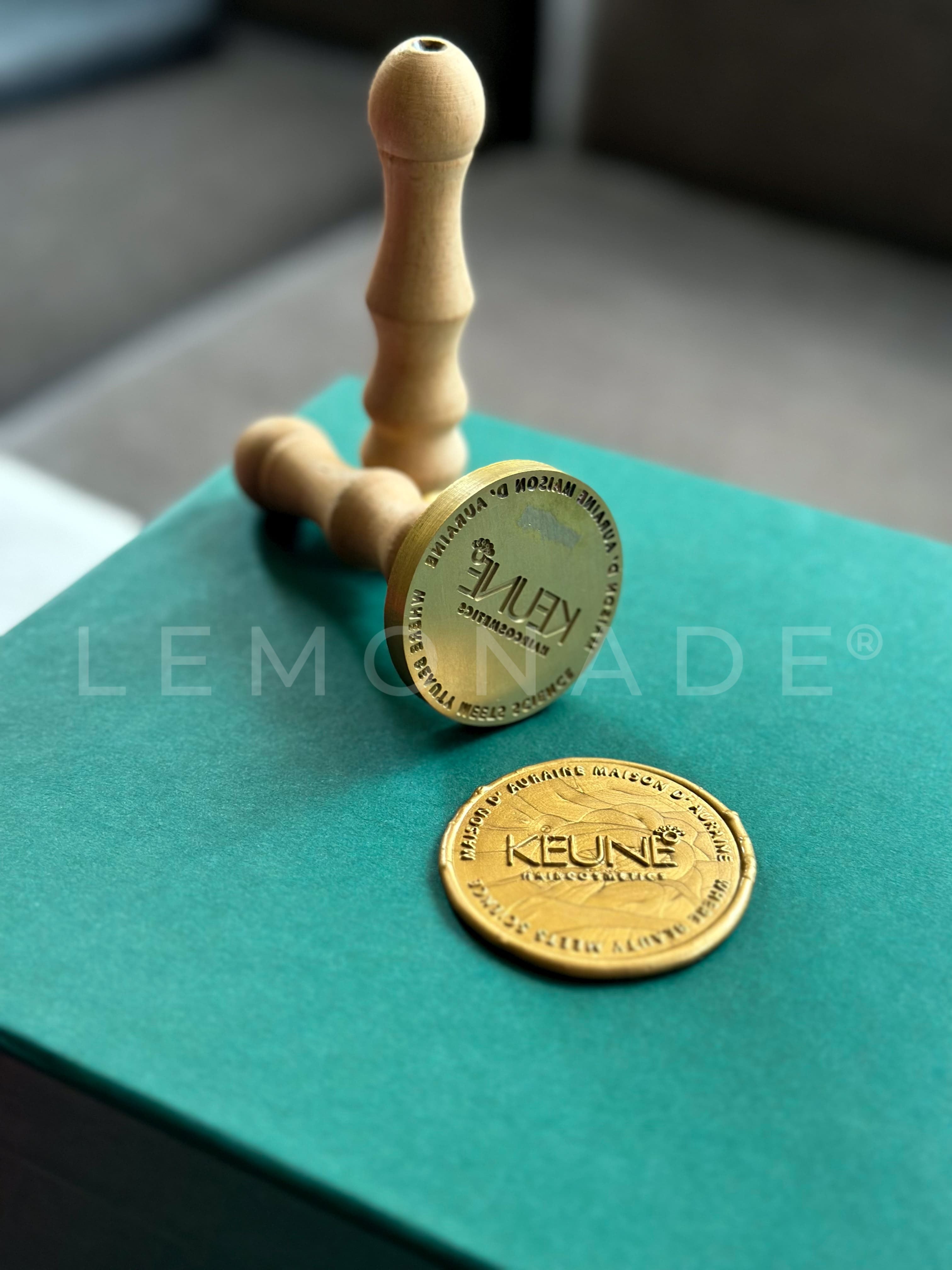 Personalized - Wax Seal Stamp - 2 inch - LemonadeCustom Stamps