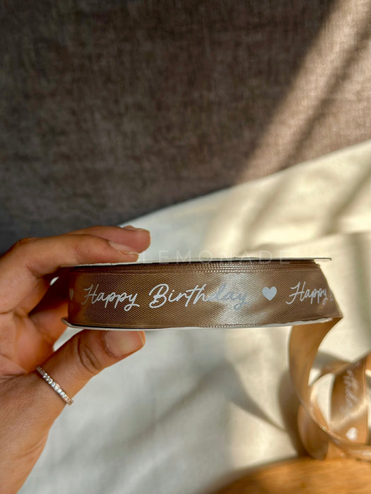 Personalized - Satin Ribbon - Antique Gold