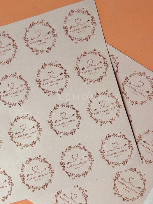 Personalized - Branding Stickers - Circle