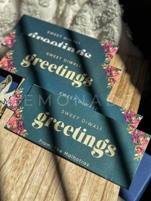 Personalized - Money Envelopes - Sweet Diwali Greetings - Set of 5