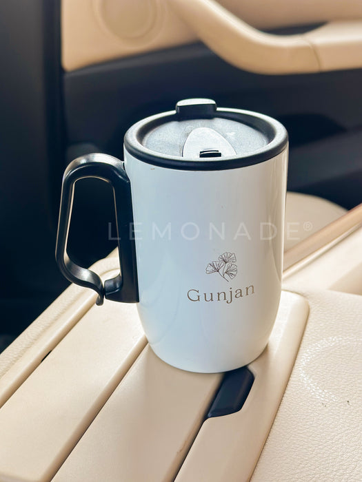 Personalized - Travel Sipper with Handle - White