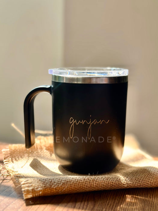 Personalized Insulated Travel Mug - Timeless - Cursive