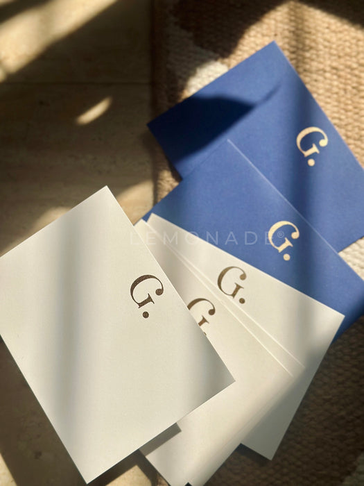 Personalized - Initial Notecards With Initial Envelope