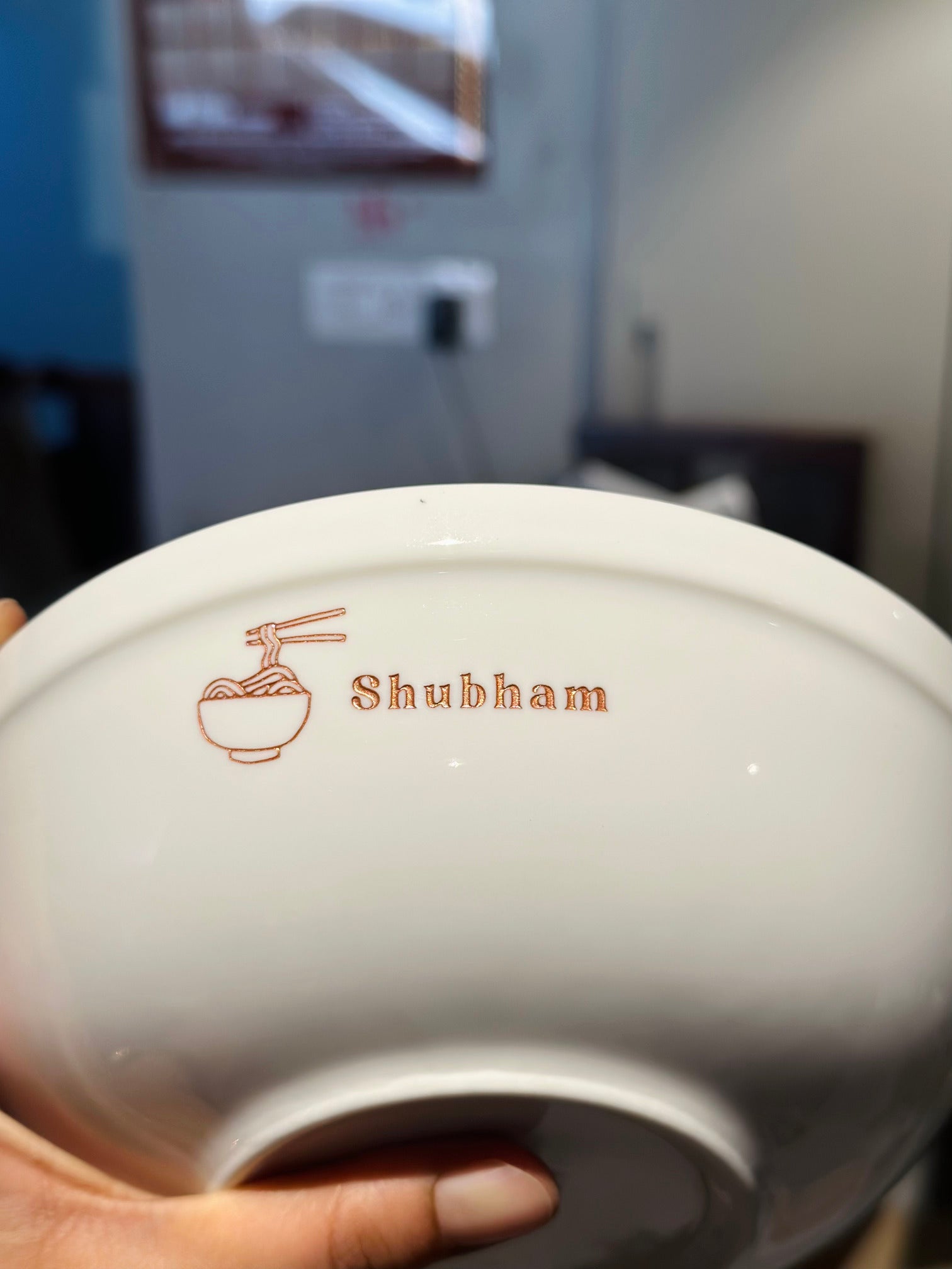 Personalized Ramen Bowl With Silver Chopsticks With Gift Box | Artisan Collection