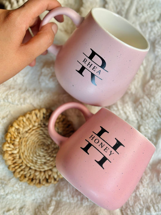 Personalized - Pastel Neu Ceramic Coffee Mug Hamper - Initial