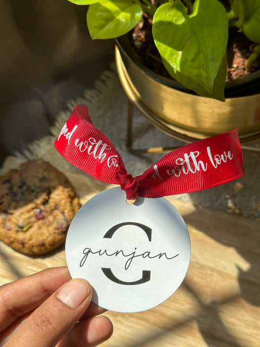 Personalized - Gift tags - Circle - Initial