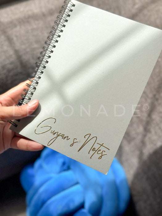 Personalized - Spiral Notebook - Grey