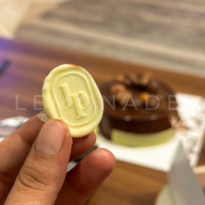 Personalized - Wax Seal Stamp - 1.4 inch | Custom Logo Stamp, Food Stamp, Chocolate Stamp