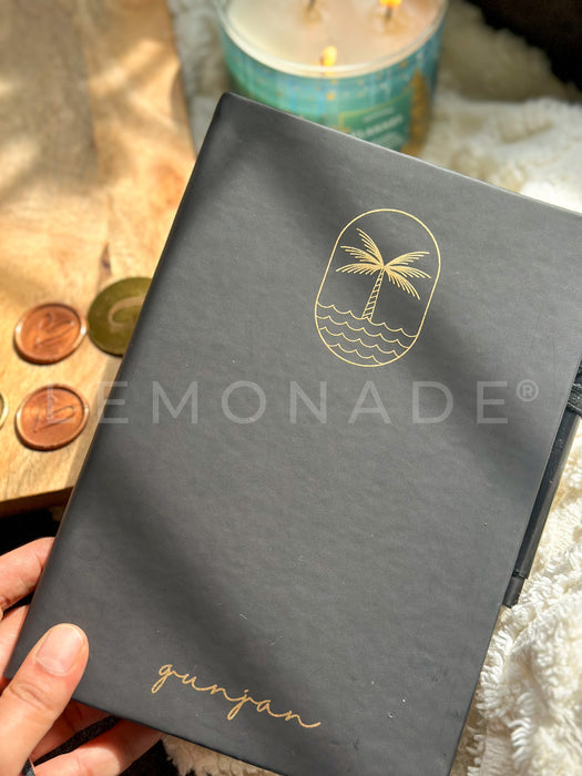 Personalized - Leather Book - Seashore