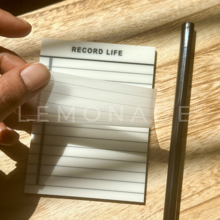 Sticky Notes - Record Life