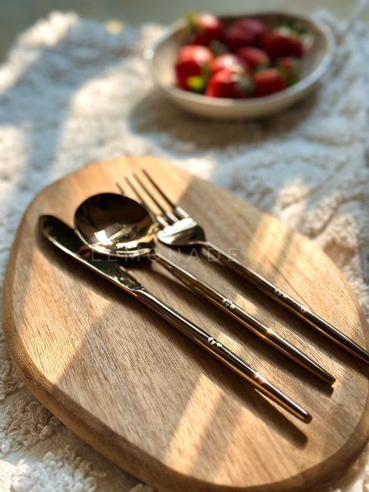 Personalized - Rose Gold Cutlery - Set of 4