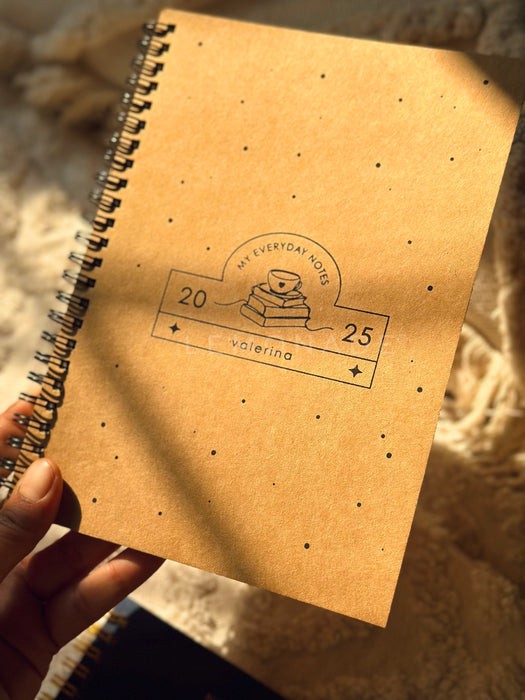 Personalized - Spiral Notebook - Kraft