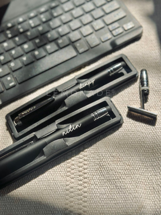Personalized - Ball Pen with Inbuilt Ink Stamp & Stylus - Standard