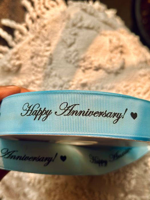 Personalized - Grosgrain Ribbon - Baby Blue