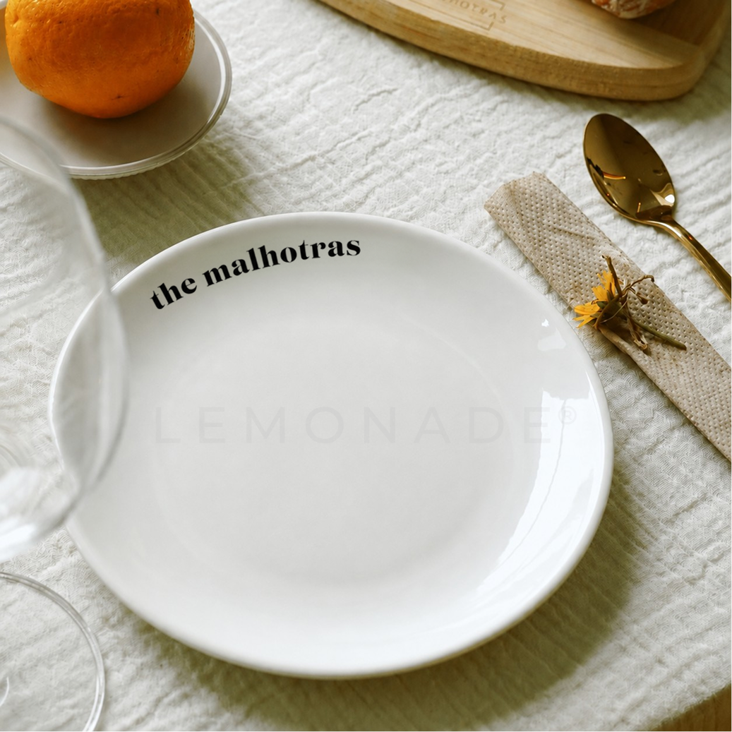 Personalized – Classic Plate