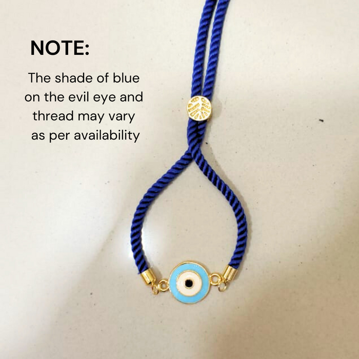 Personalized - Rakhi - Evil Eye - Initial - Sold Individually