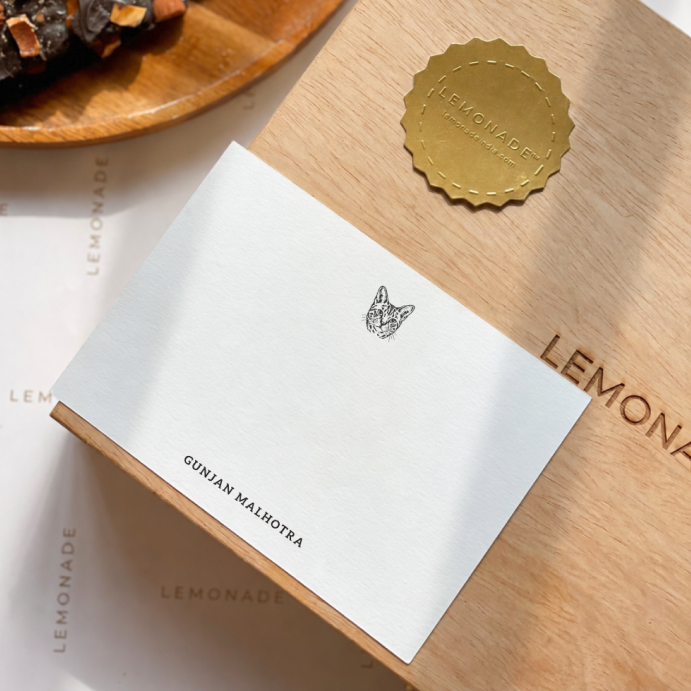 Personalised Notecard & Envelope Set | Pet Illustration