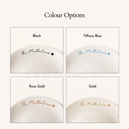 Personalized Classic Plate for Dining and Gifting