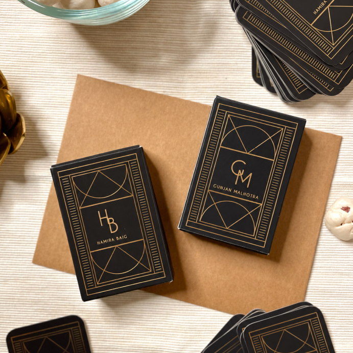 Personalized Gold Printed Playing Cards – Ace