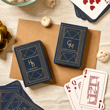 Personalized Gold Printed Playing Cards – Ace
