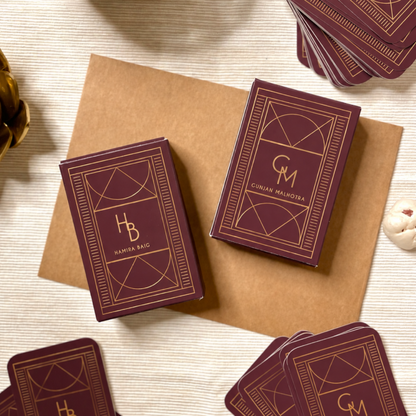 Personalized Gold Printed Playing Cards – Ace