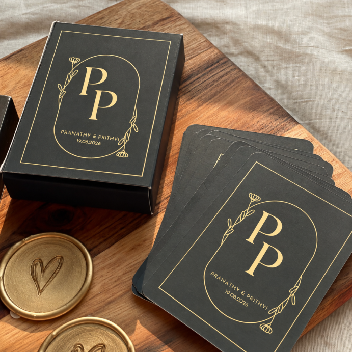 Personalized Gold Playing Cards Matte Finish | Logo