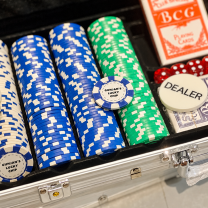 Personalized Poker Set with Metal Case | Standard