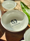 Close-up of personalized ramen bowl and wooden chopsticks, perfect for gifting
