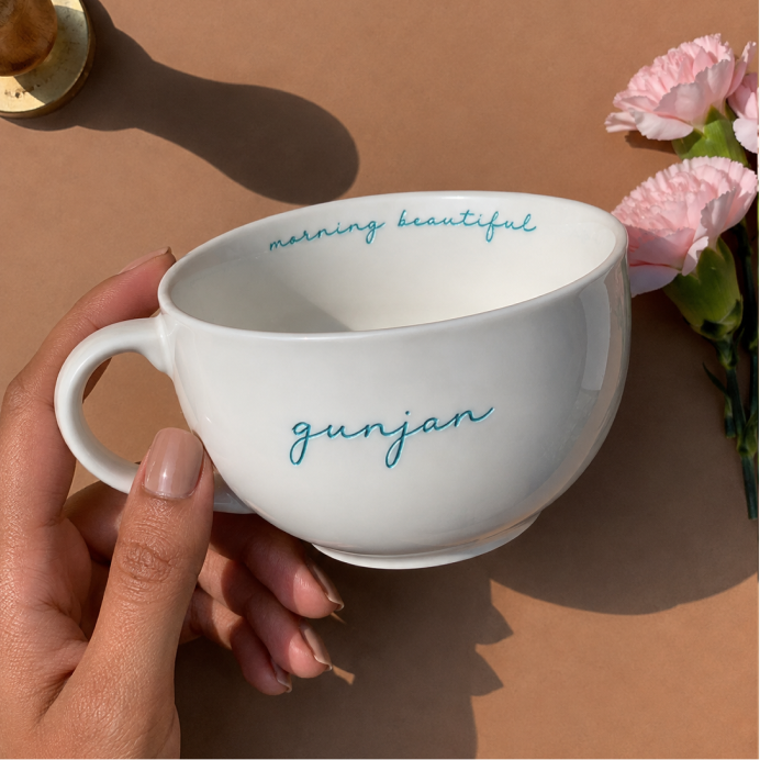 Personalized - Classic White Cappuccino Cup | Cappuccino Mug