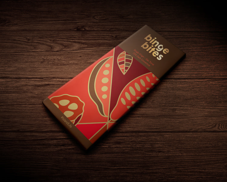 Belgian Chocolate Bars - 70% Dark Single Origin Sao Tome