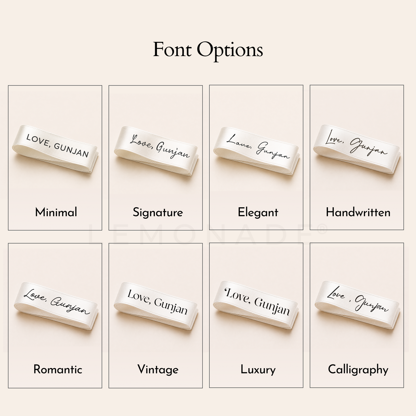 Personalised Satin Ribbon 13mm | Custom Printed Ribbon India