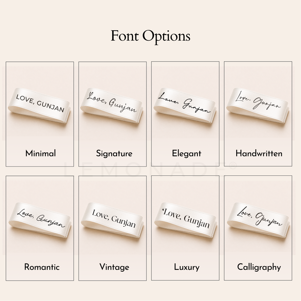 Personalised Satin Ribbon 20mm | Custom Printed Ribbon India