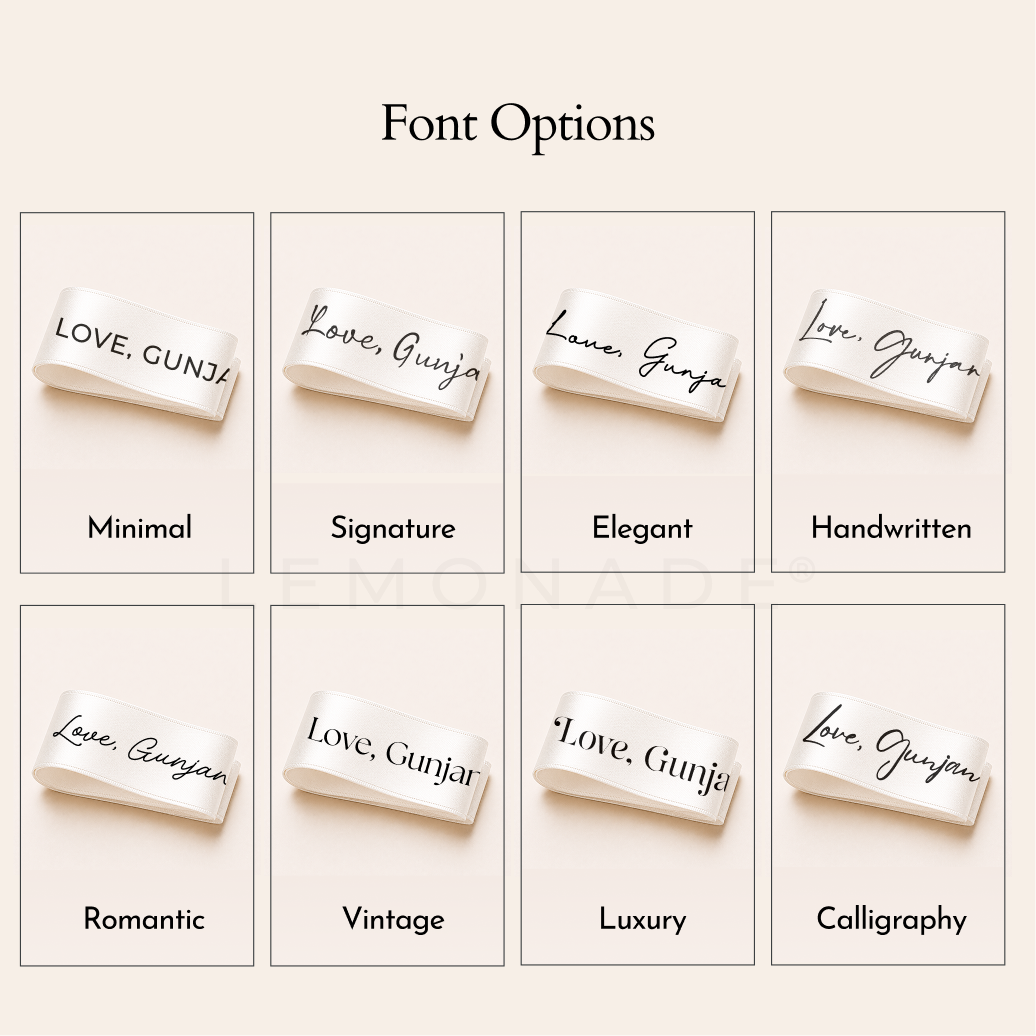Personalised Satin Ribbon 25mm | Custom Printed Ribbon India