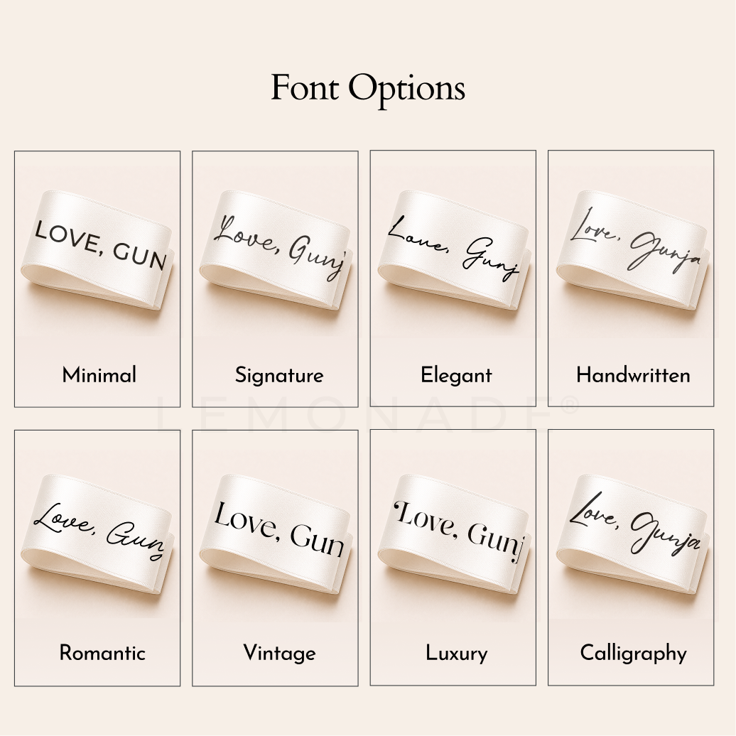 Personalised Satin Ribbon 38mm | Custom Printed Ribbon India