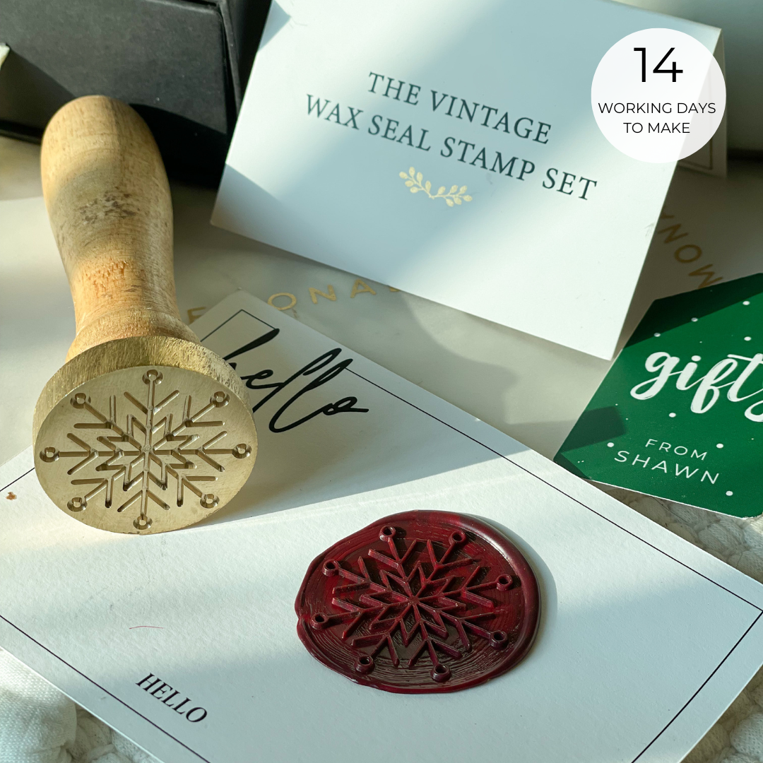 Snowflake Wax Seal Stamp Premium Kit