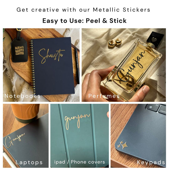 Personalized - Gold stickers