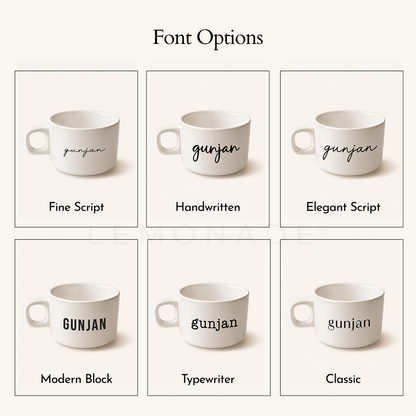 Personalized Tea Cup