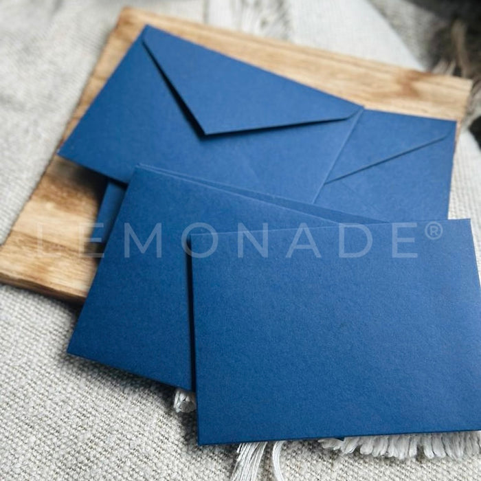 Paper Envelopes - Blue - Set of 9