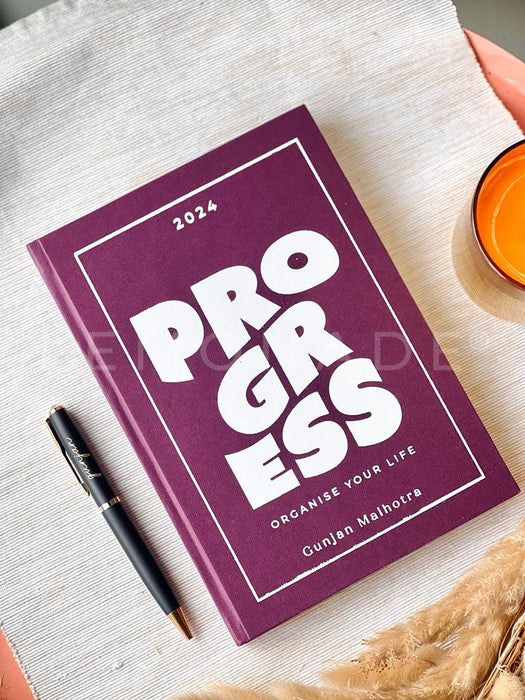 Personalized - Hardbound Book - Purple - Progress