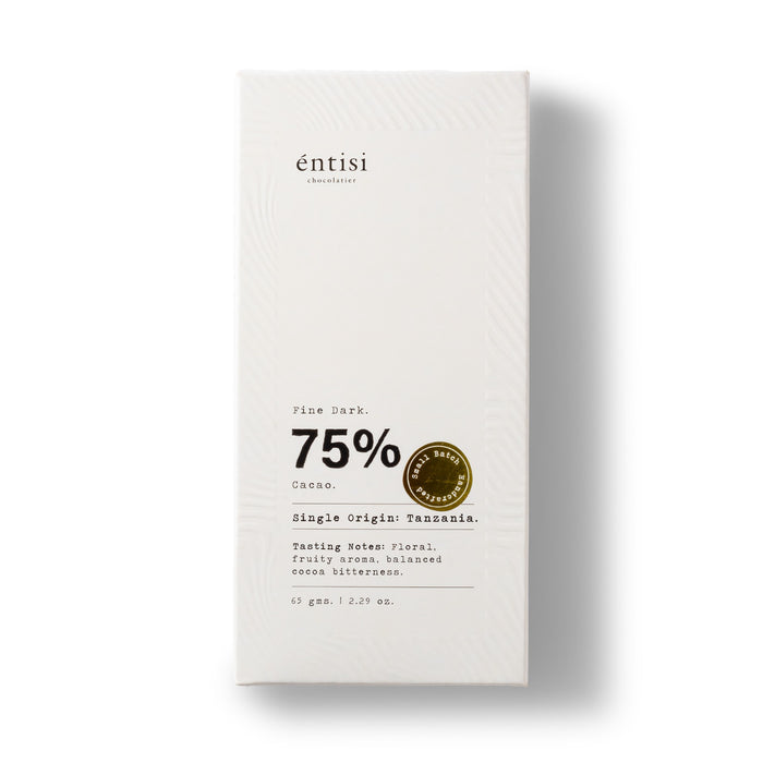 75% dark chocolate bar | Vegan & Gluten Free