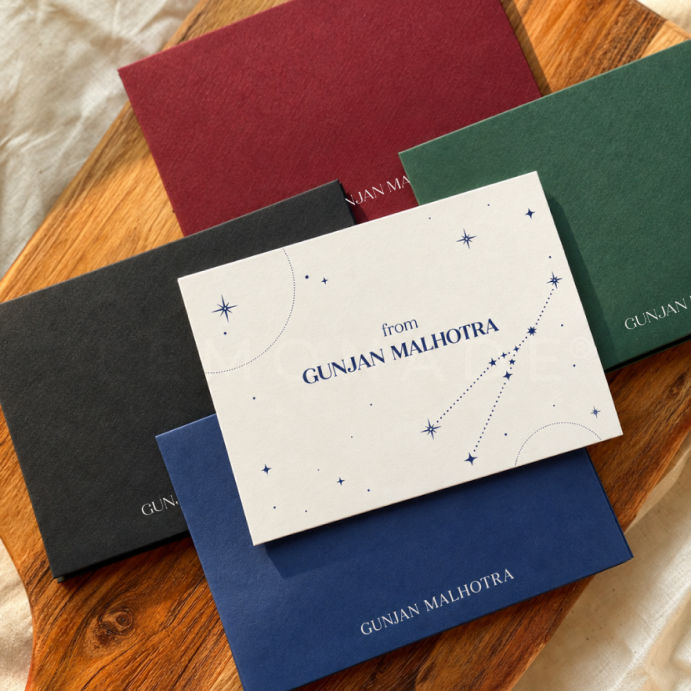 Personalised Notecard & Envelope Set | Zodiac Constellation
