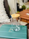 Can Glass With Lid & Straw - LemonadeHome