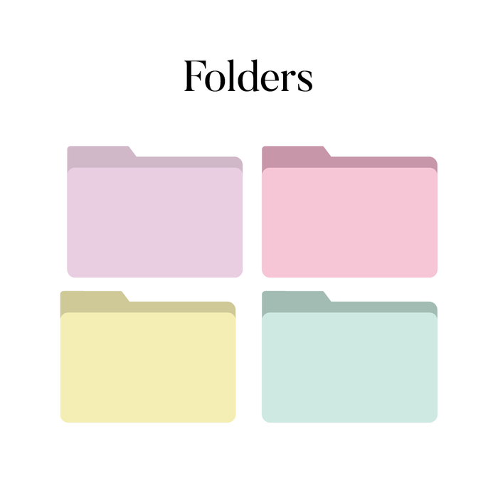 Digital Downloads - Desktop Icons - Folders - LemonadeDigital Downloads