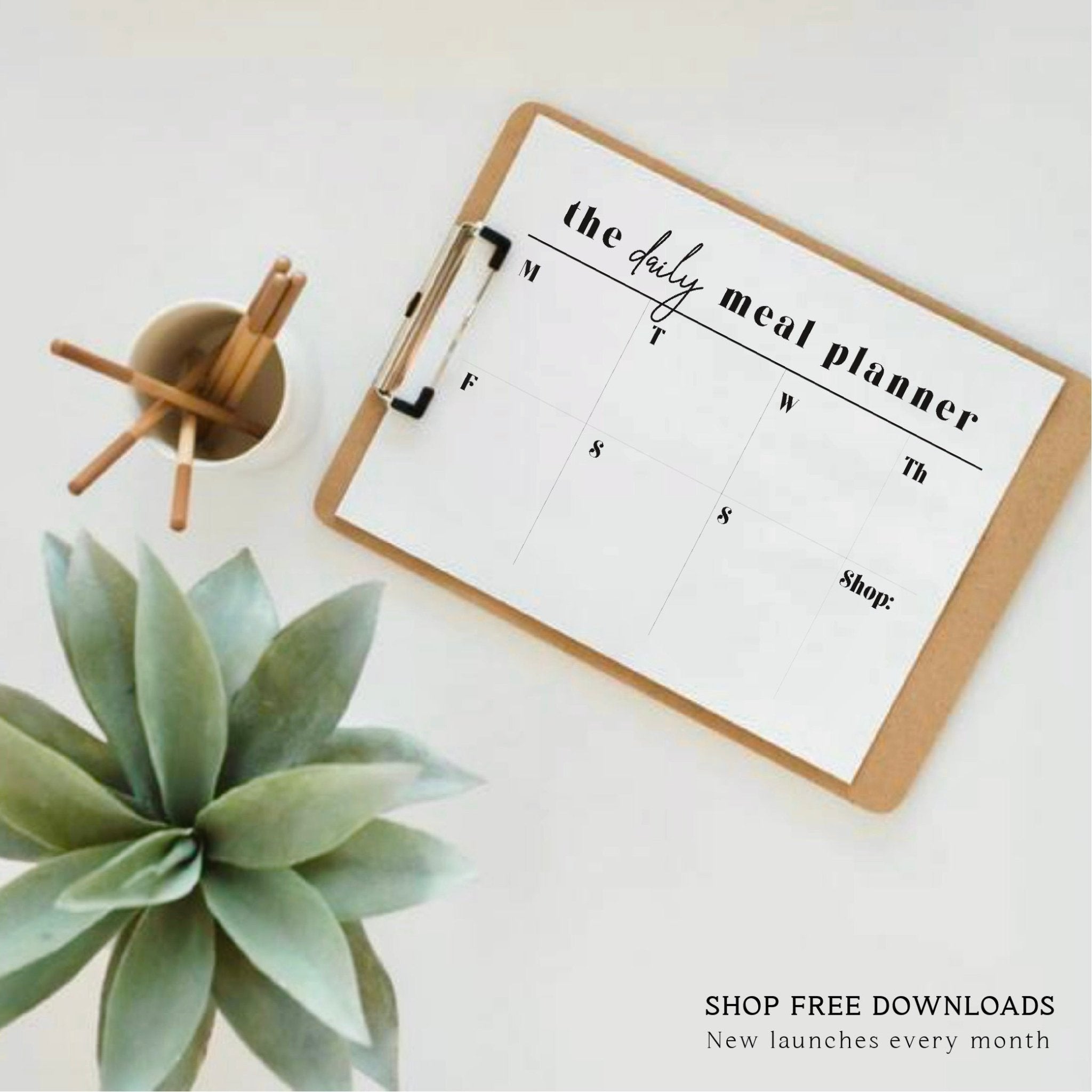 Digital Downloads - Weekly Meal Planner - LemonadeDigital Downloads