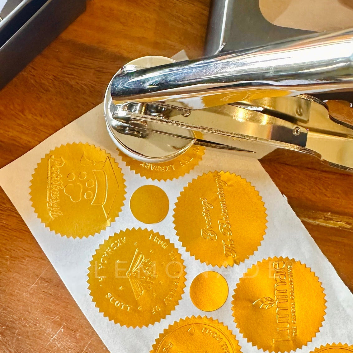 Embosser Sticker Shape Embosser Sticker Sheets - Set of 102 stickers - Lemonade - Lemonade