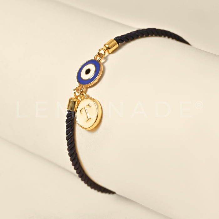 Personalized - Rakhi - Evil Eye - With Charm - Only Initial
