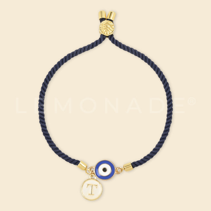 Personalized - Rakhi - Evil Eye - With Charm - Only Initial