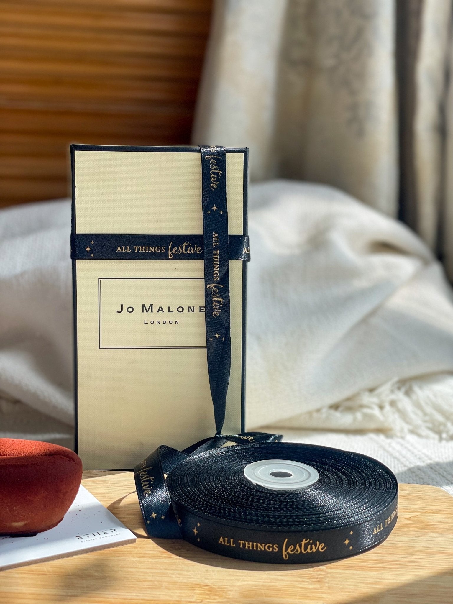 Pre-designed festive ribbon with printed designs for gift wrapping and decorations. All Things Festive - Black
LemonadeStationery